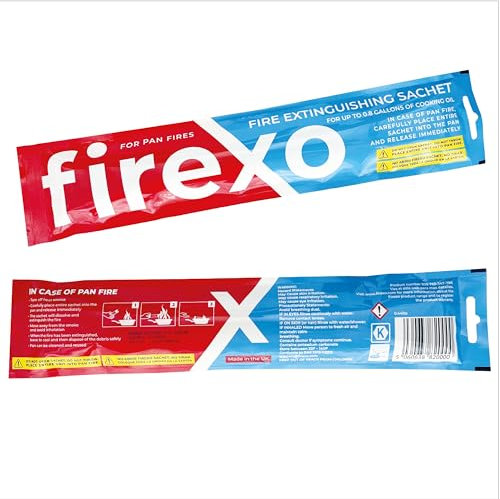 Firexo Kochpfannen-Feuerlöscher-Beutel – Feuerlöscher-Alternative – Notfall-Feuerlöscher für Öl- und Fett-Küchenfeuer, Grill, Wohnwagen, Wohnmobile, Camping, kleine Feuer – Brandschutzausrüstung (1)