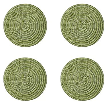 Tovagliette lavabili Tovagliette Moderne Sottopentola Sottopiatti (Color : verde, Size : 36cm)