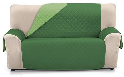 Martina Home Ambar Copridivano imbottito - 3 Posti XL - Verde/Bottiglia