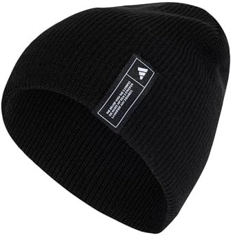 adidas Unisex Essentials Beanie, Black/White, XXS-XS