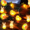 TOPJOWGA Ostern Lichterkette, 2M 20LED 3D Micro Ostern Lichterkette, Ostern Nachtlicht Dekorative Lichter, Osterhasen Lichterketten, Ostereier Hasen Karotten Osterdeko für Ostern Party Dekoration