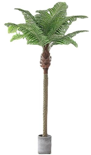 YuanSpring Arbre Artificiel décoratif Simulation de cocotier, Grande décoration intérieure, Arbre Artificiel, algues, Palmier, Plage, Cour, Paysage(280cm)