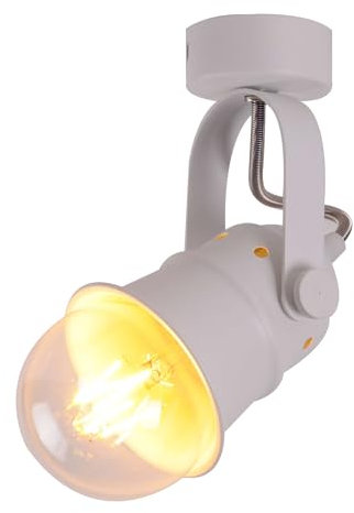 TWSXTE Weiß Deckenleuchte Vintage Wandlampe LED Strahler Verstellbare Rustikal Wandleuchte, E27 Fassungen für Lampen bis 60W (ohne Glühbirne)
