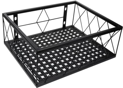 Toddmomy 1pièce Support De Suspendu Étagère à Pour Balcon Et Cuisine Noir Rangement Pratique Pour Plantes Et Décoration Intérieur