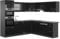 Vicco Eckküche R-Line, Schwarz Hochglanz/Anthrazit, 237 x 247 cm ohne Arbeitsplatte