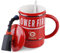PRITOK Tazza Personalizzata Estintore Caffè: Ceramica Tazza Divertente Regalo Personalizzato per Uomini Amanti del Firemen, 480 ml