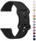 Mugust Correa para 22mm Reloj Inteligente Smartwatch,Liberación Rápida de Silicona Sport Suave Pulseras de Repuesto para 22mm Reloj para Hombre y Mujer(Negro)