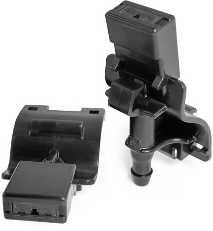 Click&Fit Chorros de limpiaparabrisas compatibles con Toyota Corolla Auris Avensis RAV4 Prius C-HR Camry Highlander - Boquillas de pulverización de agua para limpiaparabrisas sustituyen a 85381-12300