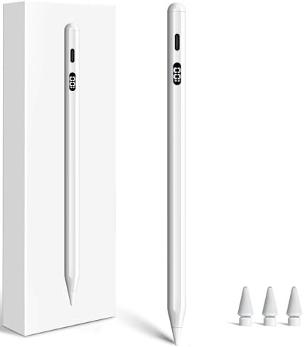 Pencil 2. Generation für iPad, Stylus Stift für iPad mit LED-Anzeige, USB-C-Ladung, Palm Rejection & Tilt Sensitivity, Pencil für iPad 6-10 Gen, iPad Pro 11/12.9, iPad Air 3/4/5, iPad Mini 5/6