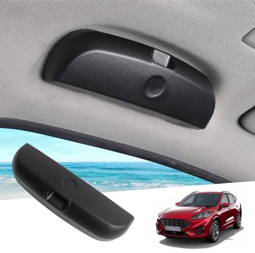 GAFAT Compatible avec Ford Kuga 3 MK3 ST-Line 2020-2024 2025 Porte-Lunettes de Soleil, Étui à Lunettes de Voiture, Kuga MK3 2024 Boîte de Rangement Organiseur, Kuga 3 Accessoires (Upgrade-Noir)