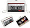 Kassette Handtasche Retro Umhängetasche Damen Tasche Kassetten Schultertasche,Vintage Bankett Handtasche mit Kette,Schräge Schultertasche Radio Handtasche für 80er 90er Jahre Disco Party Dekoration