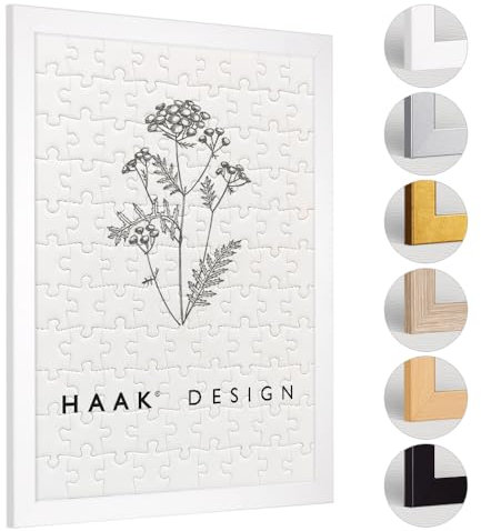 Haak Puzzlerahmen Tokio Weiß (matt) 48 X 64 cm (ca. 1000 Teile) Bilderrahmen Rahmen für Puzzle