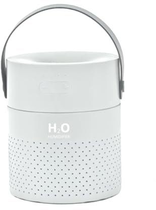 Humidificateur d’air 1,1L ultra-silencieux, idéal pour chambre d’enfant, salon et bureau. Parfait pour petits espaces, améliore la qualité de l’air et le confort quotidien. (blanc)