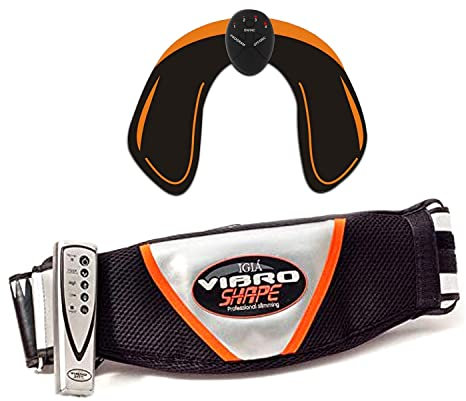 Vibro Shape – Massage Gürtel mit Wärmeleistung, Massage und Vibrationseffekt, Anwendungsbereiche: Hip, Rücken und Bauch wie an Buttocks, Legs oder Arms, ZAVEIL, A