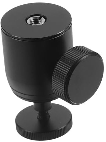 Gadpiparty Kamera-Gimbal ausgerichtet Zubehör filmen montieren Telefonstativhalterung Handy aufsteller Handy Halter Mobile Phone Stand Kamerastativhalterung Kugelkopf Aluminiumlegierung Black