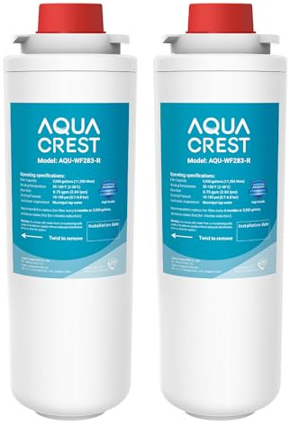 AQUA CREST 51300C Ersatz-Wasserfilter für Elkay® 51300C, [mit Chip], kompatibel mit Elkay® ezH20® und Halsey Taylor® Flaschenfüllstationen, NSF/ANSI-zertifiziert, 3000 Gallonen, 2 Stück