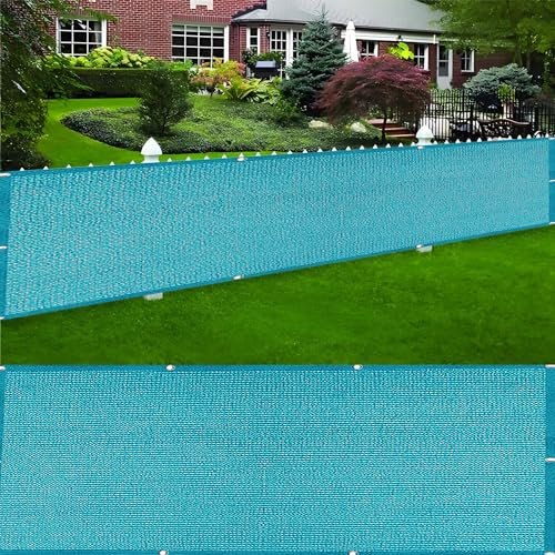 QINLIQIN Sonnensegel Sonnenschutz 180 x 450 cm Seitenmarkise Schattentuch Blickdichte Windschutz Und Uv-Schutz mit Befestigungsschnur Kabelbinder für Terrasse, Garten, Himmelblau