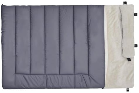 Hundeschlafsack, Hundebett mit Kissen, 100 x 70 cm, robust, wasserdicht, warm, wiederverwendbar, Haustierzubehör für Camping, Wandern, Rucksackreisen, drinnen und draußen