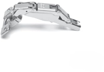 110° / 175° Pair of Wardrobe & Kitchen Unit Door Hinges, (with Screws). Cold Rolled Steel & Nickel Plated. (175° Door Hinges (Pair), 1)