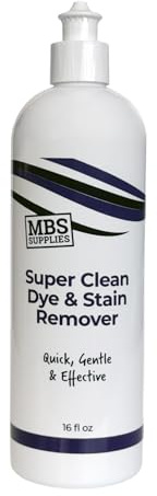 MBS Supplies Super Clean Dye & Stain Remover – Gentle 16 oz Formula for Hair Color Stains on Skin & Hair | pH Balanced & Sensitive Skin Safe