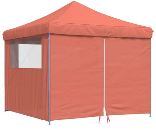 Partyzelt faltbar Pop-Up mit 4 Seitenteilen aus Oxford-Gewebe (100% Polyester) – Ideal für Garten, Camping & Outdoor-Events – Robust & wetterfest