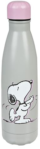 Undercover - Snoopy - Double-Walled Stainless Steel Vacuum Flask - Leak-Proof - for Girls - 500 ml - Ideal for on the Go