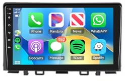 Radio Coche 2 DIN para Kia Rio Stonic YB 2016-2022 Pantalla Táctil 9 Pulgadas GPS Integrada Bluetooth WiFi USB Cámara Trasera Control Volante Sistema Android 15(A2 4+64GB)