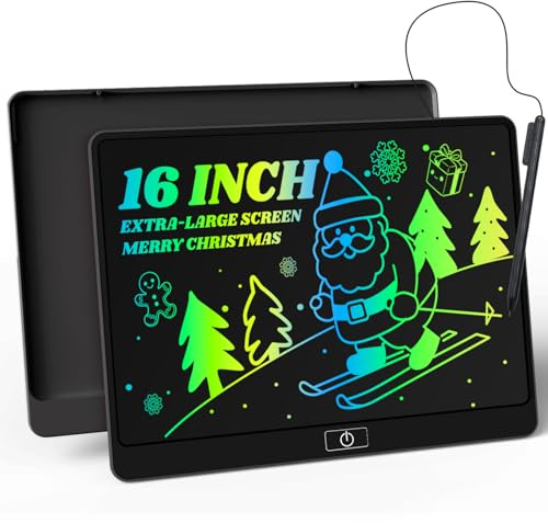 Kinayue LCD Drawing Tablet for Kids,16 Inch Drawing Pad for Kids,LCD Writing Tablet Easter Basket Stuffers,Preschool Learning Toys Christmas Birthday Gift 3 4 5 6 7 Year Old Girls Boys