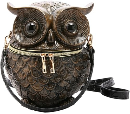 Stakee Einzigartige Eulen-umhängetasche, Originelle Schultertasche, Gotische Handtasche in Eulenform Für Damen
