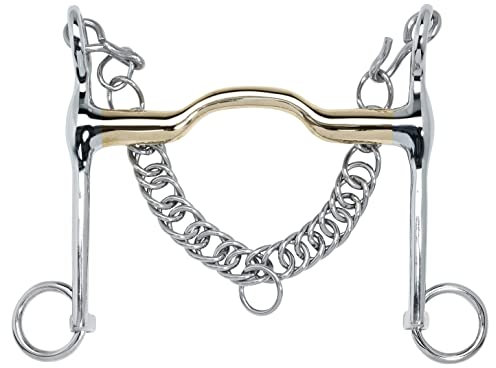 Busse Dressurkandare KAUGAN®, Edelstahl-Anzüge 13,5cm /19mm