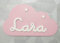 EVYRE | Placa Decorativa Infantil De Madera | Forma De Nube Personalizada Con El Nombre Para Niño y Niña | Regalos Originales Y Únicos, Decoraciones De Pared o Puerta | Regalos Personalizados Bebé