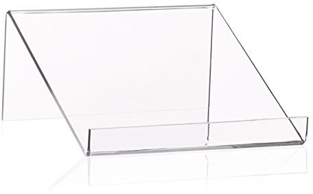 Buchständer/Buchstütze als Warenträger und Buchablage aus original PLEXIGLAS® (100x100x45mm)