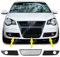 Artudatech Auto-Frontgrill, 1 Paar unterer Kühlergrill, Nebelscheinwerfer, Wabenmuster, Abdeckung für V W Polo 9N3 GTI 2005-2009