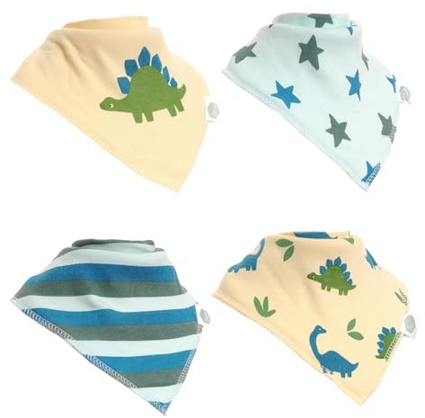 Ziggle Bandana Dribble Bibs - Cotton Front Baby Bibs Newborn to 24 Months | Newborn Gifts - Baby Bibs For Comfortable Kids