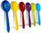 WePrep Mixing Spoon | Beautifully Coloured & Perfect for Mixing, Baking, Serving, in Both Adult & Kids Kitchens | Set of 6 - Red, Blue, Purple, Green, Yellow, Light Blue | Proudly Made in The UK