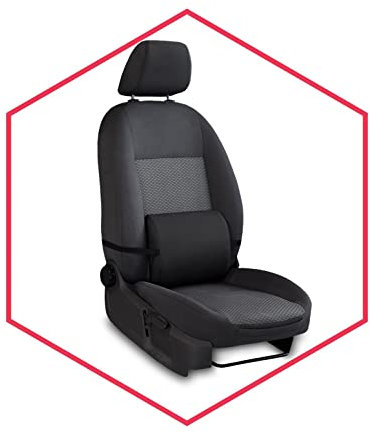 Saferide Rückenkissen Schwarz 1 STK. Rückenstütze Für Auto Lendenkissen Lordosenstütze