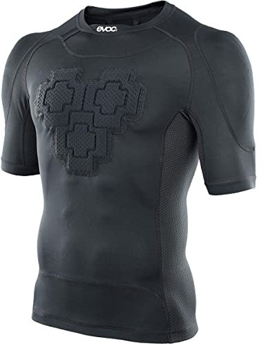 EVOC PROTECTOR SHIRT Schutzkleidung Protektorshirt für Action Sportarten (Größe: L, LITESHIELD PLUS-Rückenprotektor, Schulter- & Brustprotektoren, Trinkblasenfach, Mesh-Einsätze), Schwarz