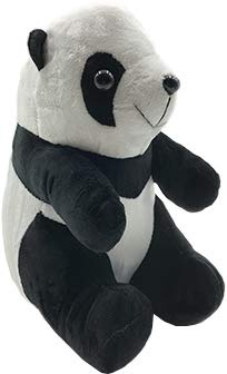 EUROSTYLE Dekorativer Türstopper für Zuhause oder Büro, mit Sand gefüllt, um die Tür zu blockieren, aus Stoff, ca. 1,50 kg (Art. Vivo Panda 4)
