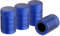 CKAuto Reifenventilkappen, blau, 4 STK./Packung, eloxiertes Aluminium Reifenventilkappen-Set, korrosionsbeständig, universelle Ventilkappen für Autos LKWs Motorräder Geländewagen und Fahrräder