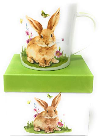 PPD Mr. Rabbit Trend Mug, in Geschenkbox, Henkelbecher, Kaffeebecher, Becher, Tasse, New Bone China, 400 ml, 604334