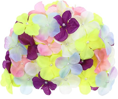 BESPORTBLE Cuffia da nuoto da donna, con petali 3D, cappello divertente, design personalizzato