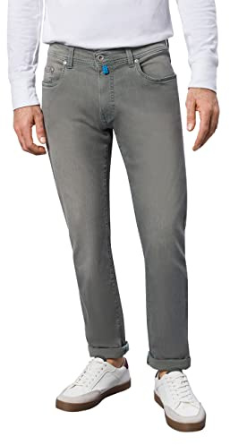 Pierre Cardin Herren Lyon Tapered Jeans, Green Used Buffies, 35W / 32L