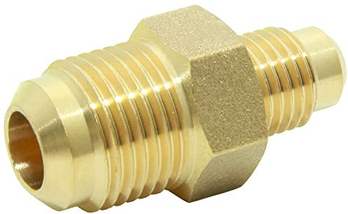 Reduziernippel Verbinder Messing M3/8 SAE auf M1/4 SAE für Kältemittelleitung Klimaanlage