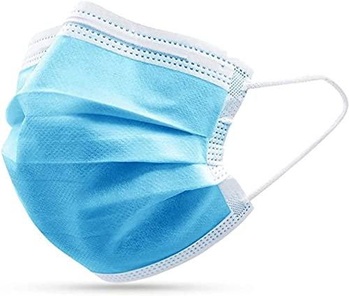 Firelia 100x Medizinische Mundschutz OP Masken TYP IIR EN14683 BFE ≥ 98% Einweg CE Zertifiziert Gesichtsmasken Mund-Nasen-Bedeckung Blau