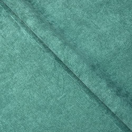 Corduroy Fabric 8 Wale Material Jumbo Cord 60 Inch 150cm Wide Clothing Trousers (Per Metre, Bottle Green)