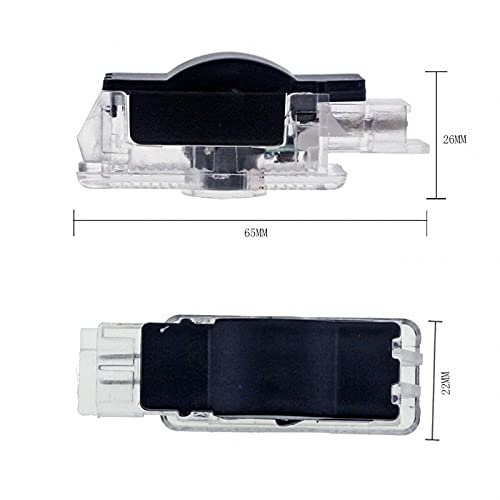 Junlucki car lights- 2pcs LED Logo Car Courtesy Door Lamp For Mercedes Benz C CLK SLK SLR Class W203 W208 R171 C199 AMG Welcome Light Projector Automobile pieces (Emitting Color : Mercedes logo)