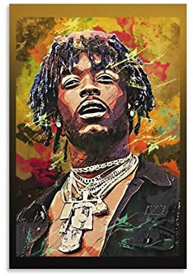 Shenywell Wanddeko Poster Lil Uzi VERT Kunst, klassisches Musik-Vintage, Retro, dekoratives Gemälde für Zuhause, Schlafzimmer, Wohnzimmer 40x50cm Kein Rahmen