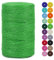 LEREATI Cuerda de Yute 2mm x 200m, Hilo de Yute Cuerda Yute Natural, Cordel Fina Cuerda Huerto, Hilo de Cañamo para Floristería Manualidades Jardín Envolver Regalos Decoración Navideña (Verde)