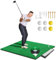ToVii 5x4ft Premium Artificial Turf Golf Mat | Indoor/Outdoor Practice with Rubber Foam Pad, Tees and Balls Included