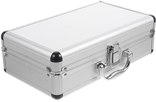 ERINGOGO Aluminum Briefcase - 11.8 Inch Hard Laptop Briefcases with Lock, Multifunctional Case, 11 Inch-silver-lock-02, 11 inch, Centimeter